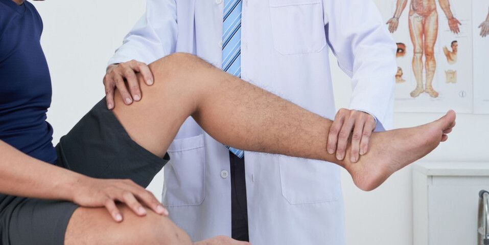Esame del ginocchio dal medico